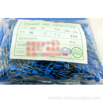 RoHS High Voltage Ceramic Disc Capacitors 103M 1KV 103PF